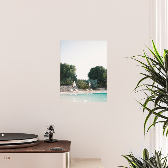 At the pool | Italy travel photography | Summer at the masseria | Ostuni Puglia Poster Gallery Image 2
