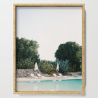 At the pool | Italy travel photography | Summer at the masseria | Ostuni Puglia Serving Tray Gallery Image 1