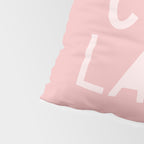 C'est La Vie French Pink Hand Lettering Pillow Sham Gallery Image 4