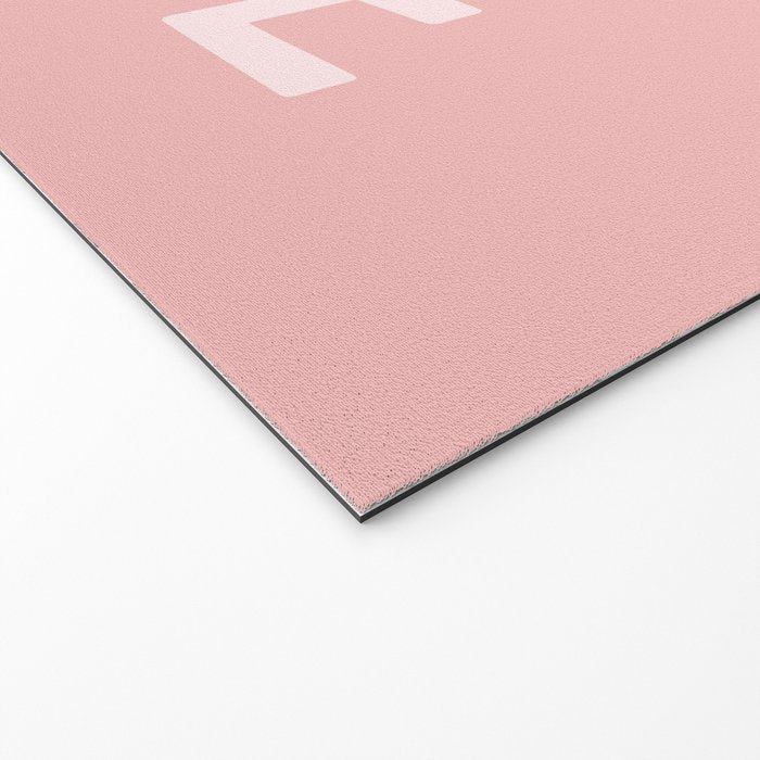 C'est La Vie French Pink Hand Lettering Welcome Mat Gallery Image 2
