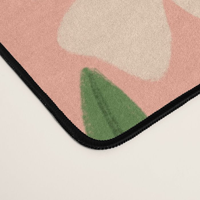 Blossom - Color fun Peach Desk Mat Gallery Image 4