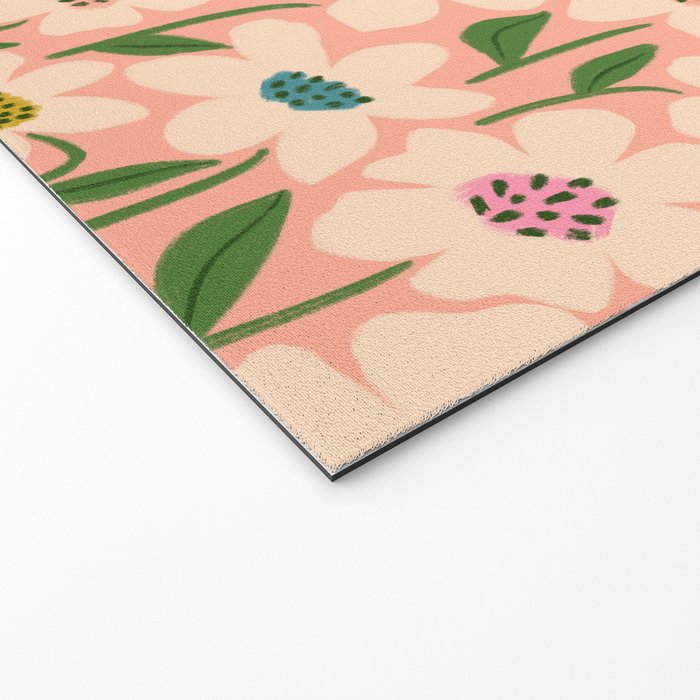 Blossom - Color fun Peach Welcome Mat Gallery Image 2