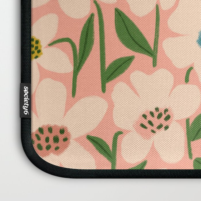 Blossom - Color fun Peach Laptop Sleeve Gallery Image 3