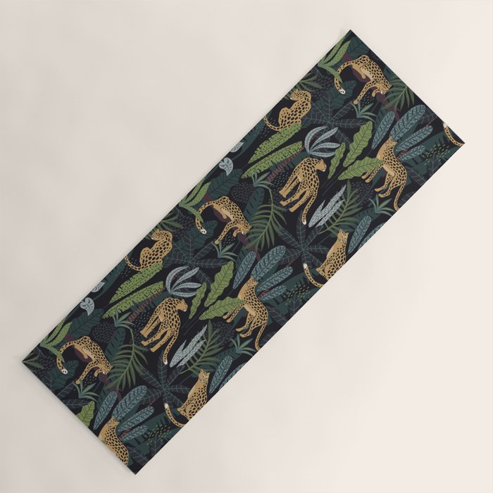 Wild Cheetah Prints Yoga Mat Gallery Image 1