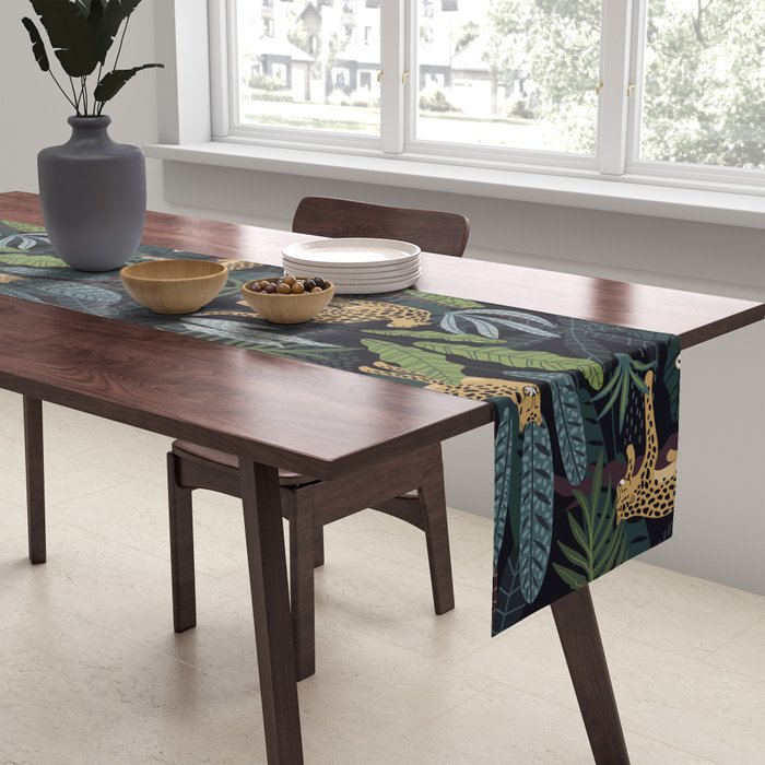 Wild Cheetah Prints Table Runner Gallery Image 2