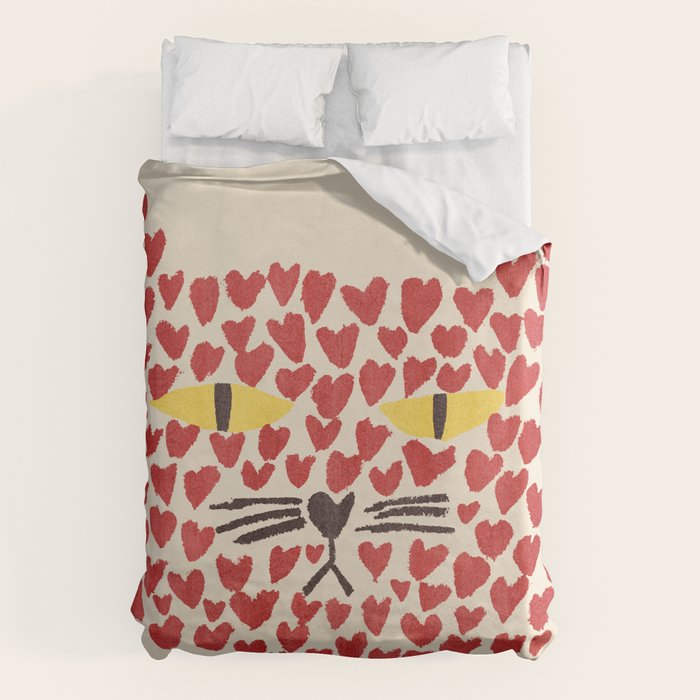 Love thy cat Duvet Cover Gallery Image 6