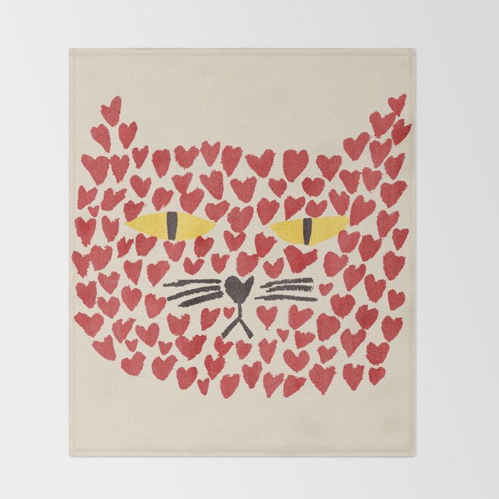 Love thy cat Throw Blanket Gallery Image 2