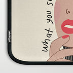 Black and White Woman Portrait  Laptop Sleeve Gallery Image 3