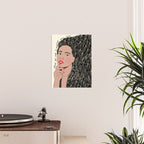 Black and White Woman Portrait  Poster Gallery Image 2