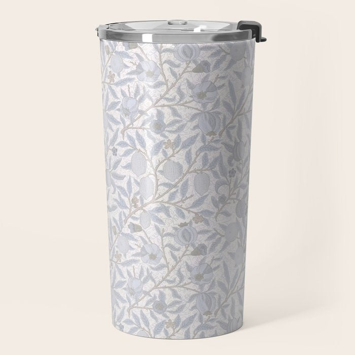 William Morris Fruit Mist Vintage Pattern Travel Mug Gallery Image 2