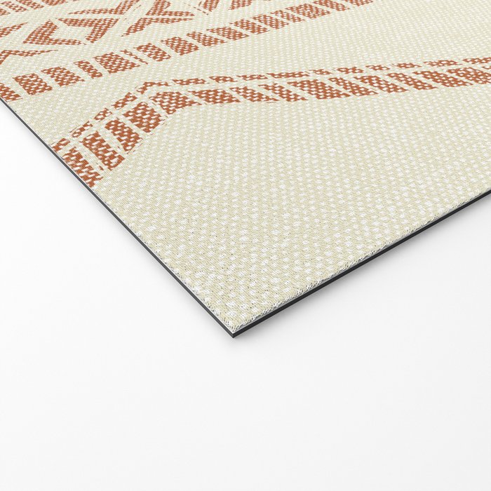 oceania diamond stripes - ginger on cream Welcome Mat Gallery Image 2