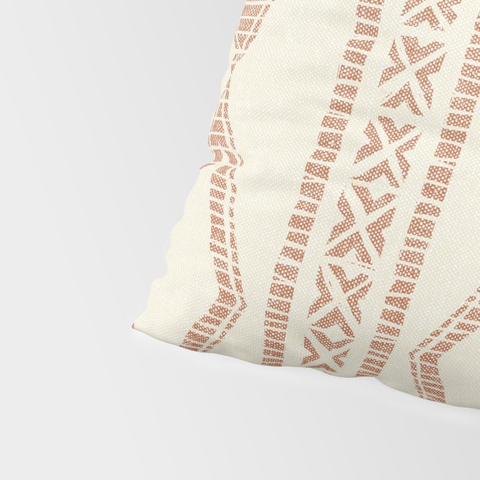 oceania diamond stripes - ginger on cream Pillow Sham Gallery Image 4