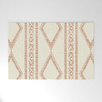 oceania diamond stripes - ginger on cream Welcome Mat Gallery Image 1