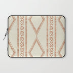 oceania diamond stripes - ginger on cream Laptop Sleeve Gallery Image 1