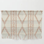 oceania diamond stripes - ginger on cream Wall Hanging Gallery Image 1
