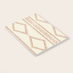 oceania diamond stripes - ginger on cream Notebook Gallery Image 3