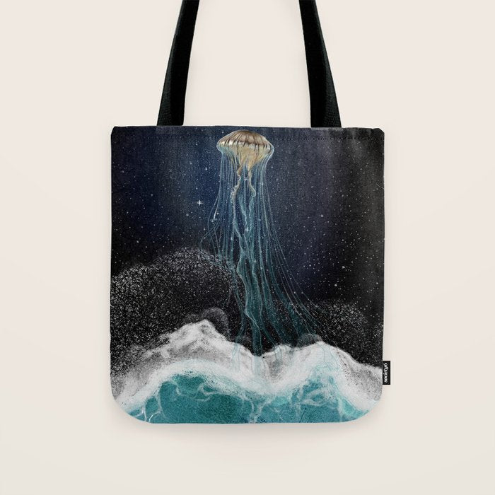 On the edge of the cosmos Tote Bag Gallery Image 1