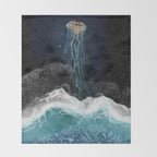 On the edge of the cosmos Throw Blanket Gallery Image 2