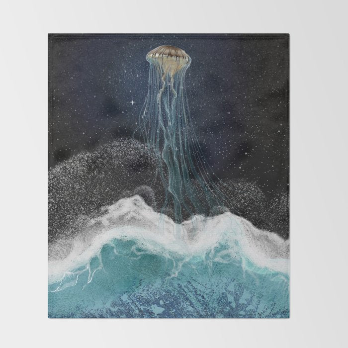 On the edge of the cosmos Throw Blanket Gallery Image 2