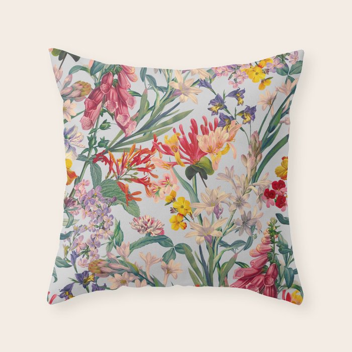 Garden of Eden VI Throw Pillow Gallery Image 1