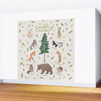 Woodland Creatures Chart Wall Mural Gallery Image 2