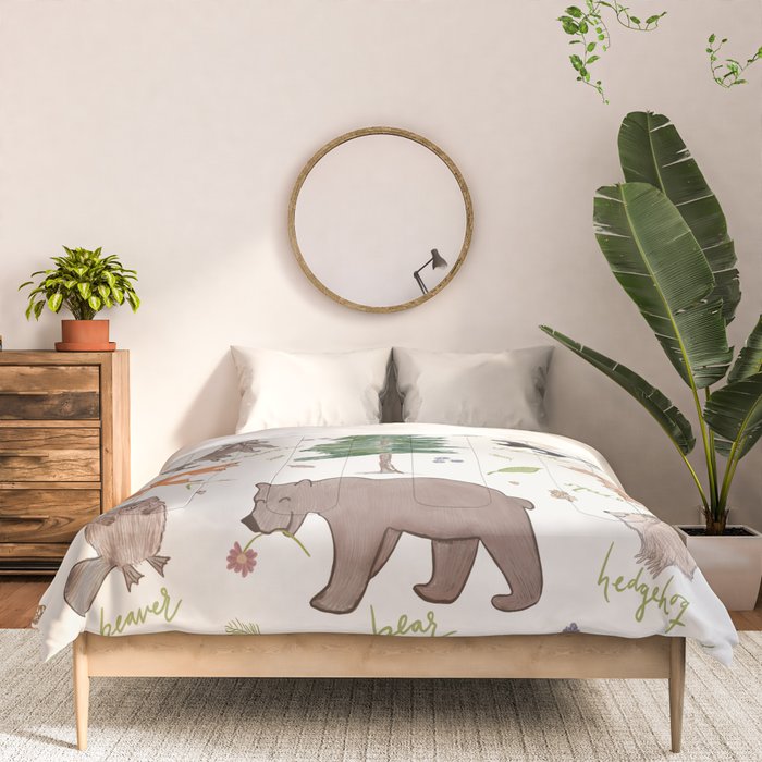 Woodland Creatures Chart Comforter Gallery Image 3