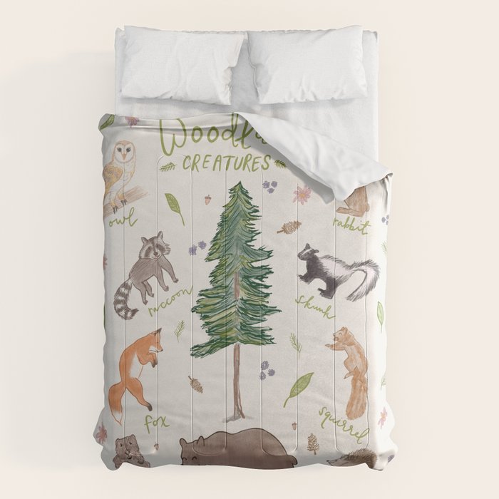 Woodland Creatures Chart Comforter Gallery Image 1
