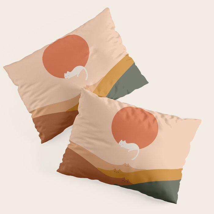 Cat Landscape 127: A Big Hole Pillow Sham Gallery Image 1