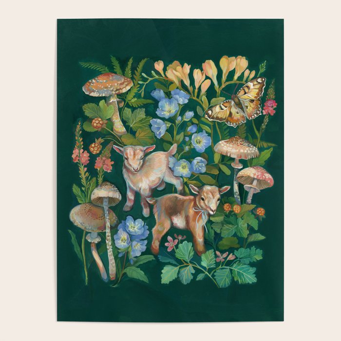 Baby Goat Garden Poster Gallery Image 1