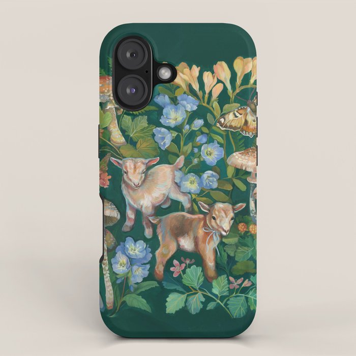 Baby Goat Garden iPhone Case Gallery Image 1