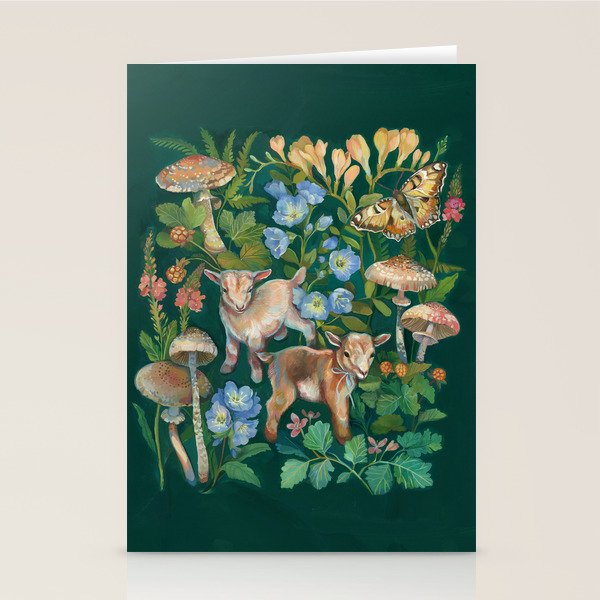 Baby Goat Garden Stationery Card Gallery Image 2