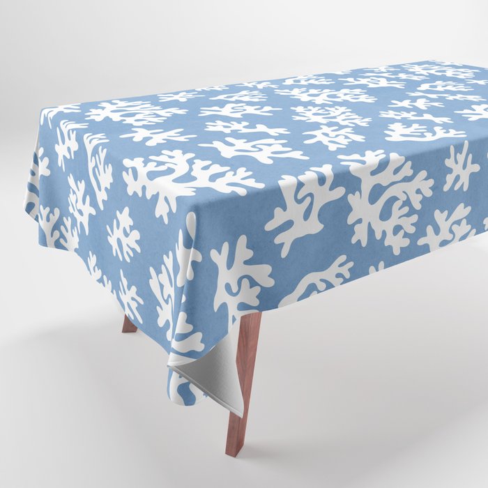 Coral Reef - denim blue Tablecloth Gallery Image 1