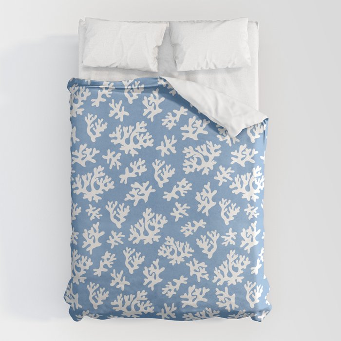 Coral Reef - denim blue Duvet Cover Gallery Image 6