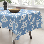 Coral Reef - denim blue Tablecloth Gallery Image 3