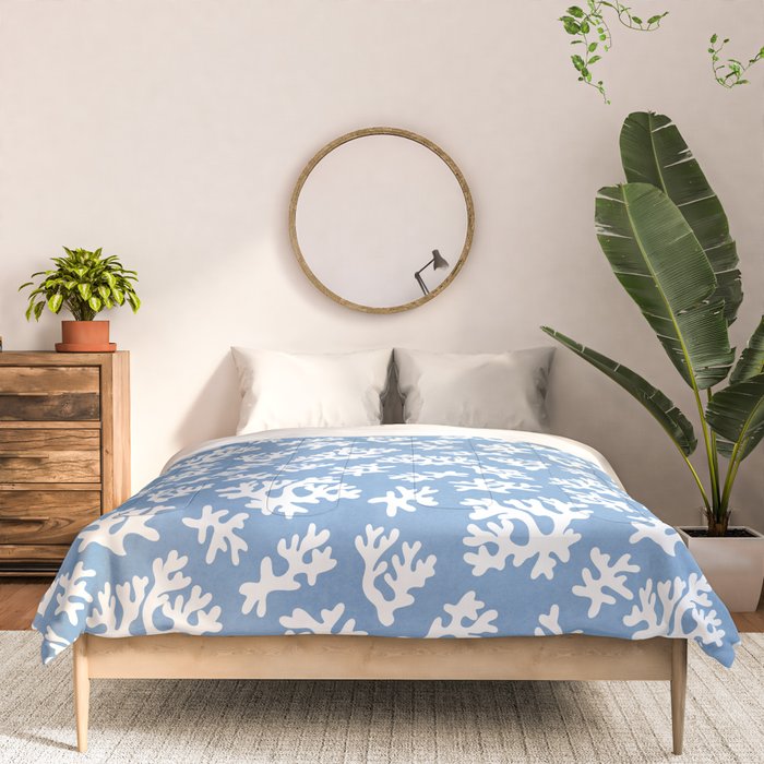 Coral Reef - denim blue Comforter Gallery Image 3