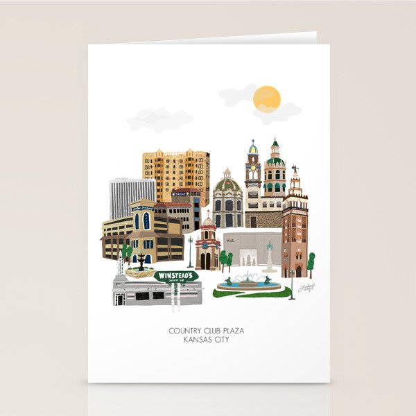 Kansas City Plaza Stationery Card Gallery Image 1