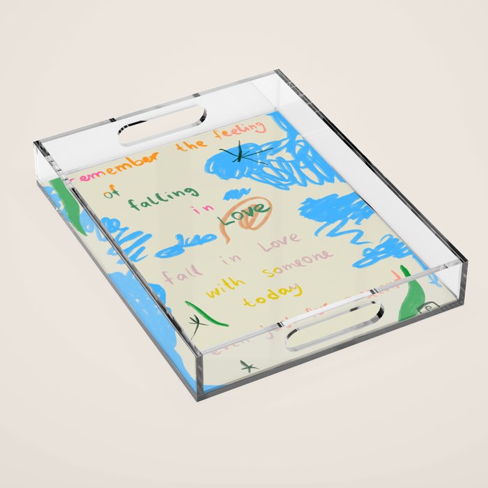 LOVE EXERCIZE Acrylic Tray Gallery Image 1