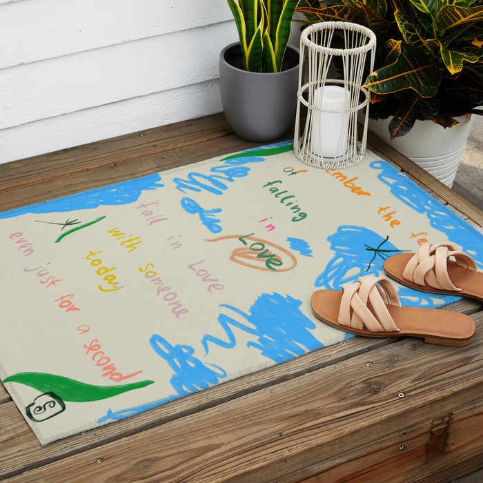 LOVE EXERCIZE Outdoor Rug Gallery Image 2