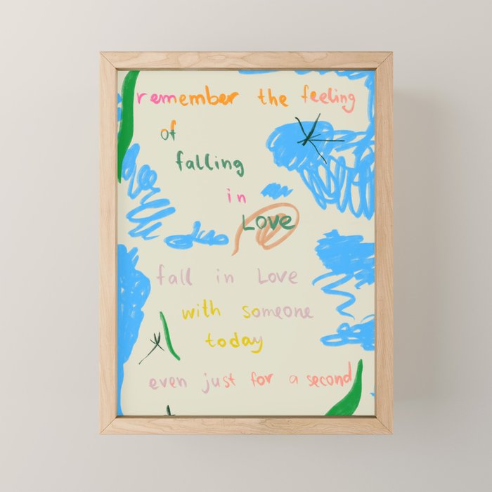 LOVE EXERCIZE Mini Art Print Gallery Image 1