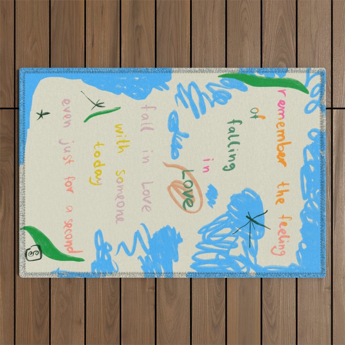 LOVE EXERCIZE Outdoor Rug Gallery Image 1