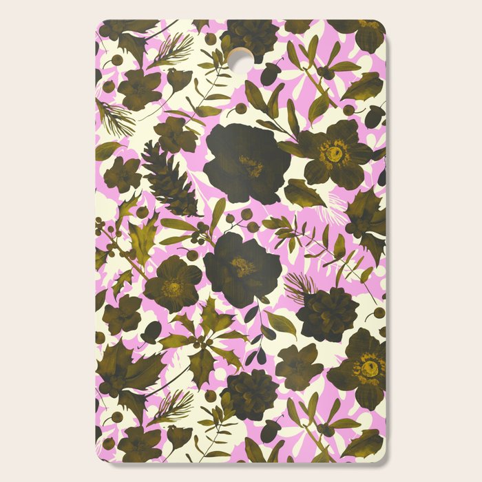 Illuminated garden silhouette Cutting Board Gallery Image 1