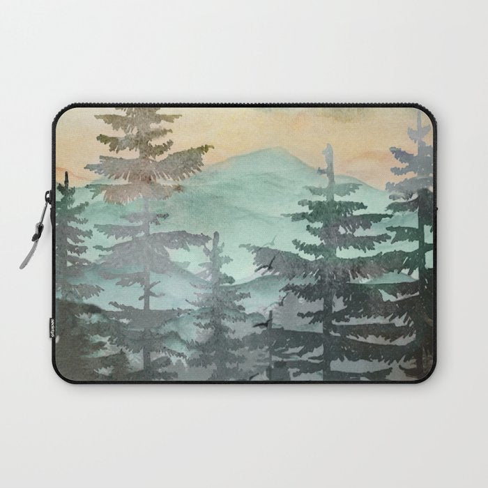 Pine Trees Laptop Sleeve Gallery Image 1