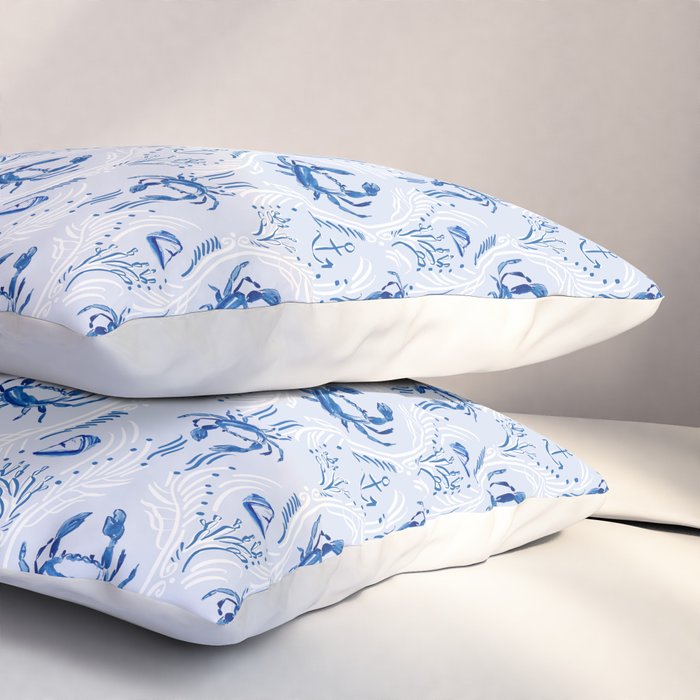 Nauti Crab Pillow Sham Gallery Image 3