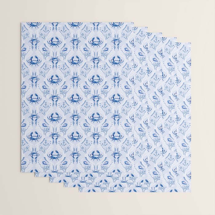 Nauti Crab Wrapping Paper Gallery Image 3