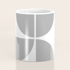 Mid Century Modern Grey Square Coffee Mug Gallery Image 4