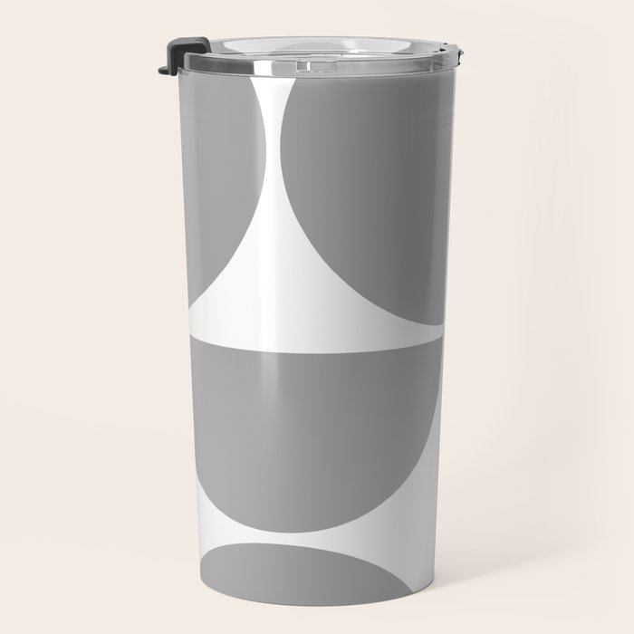 Mid Century Modern Grey Square Travel Mug Gallery Image 3