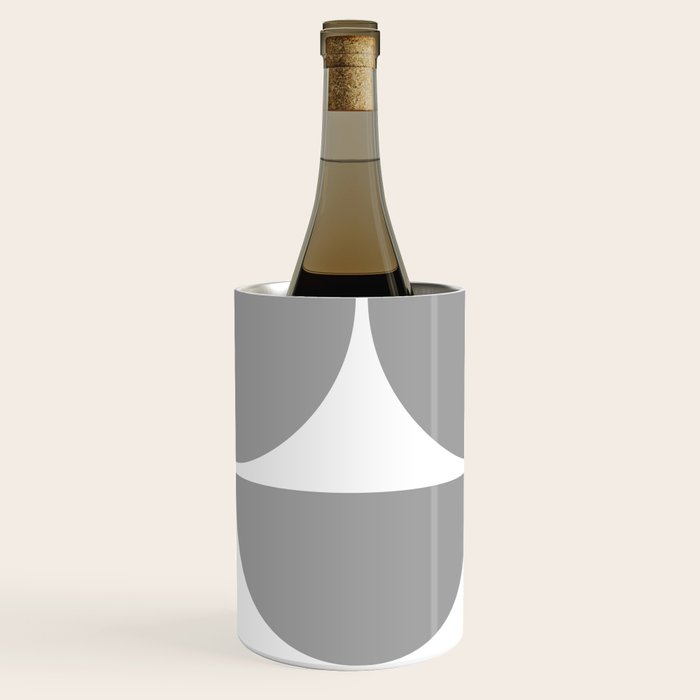 Mid Century Modern Grey Square Wine Chiller Gallery Image 2