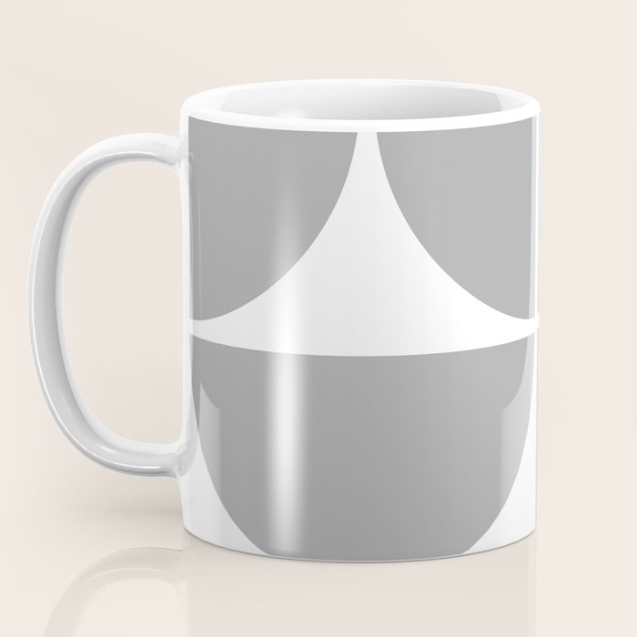 Mid Century Modern Grey Square Coffee Mug Gallery Image 3
