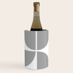 Mid Century Modern Grey Square Wine Chiller Gallery Image 1