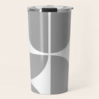 Mid Century Modern Grey Square Travel Mug Gallery Image 1